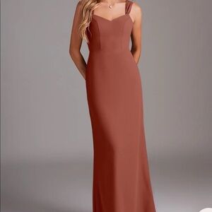 Azazie Denice Bridesmaid Dress - Auburn - A12